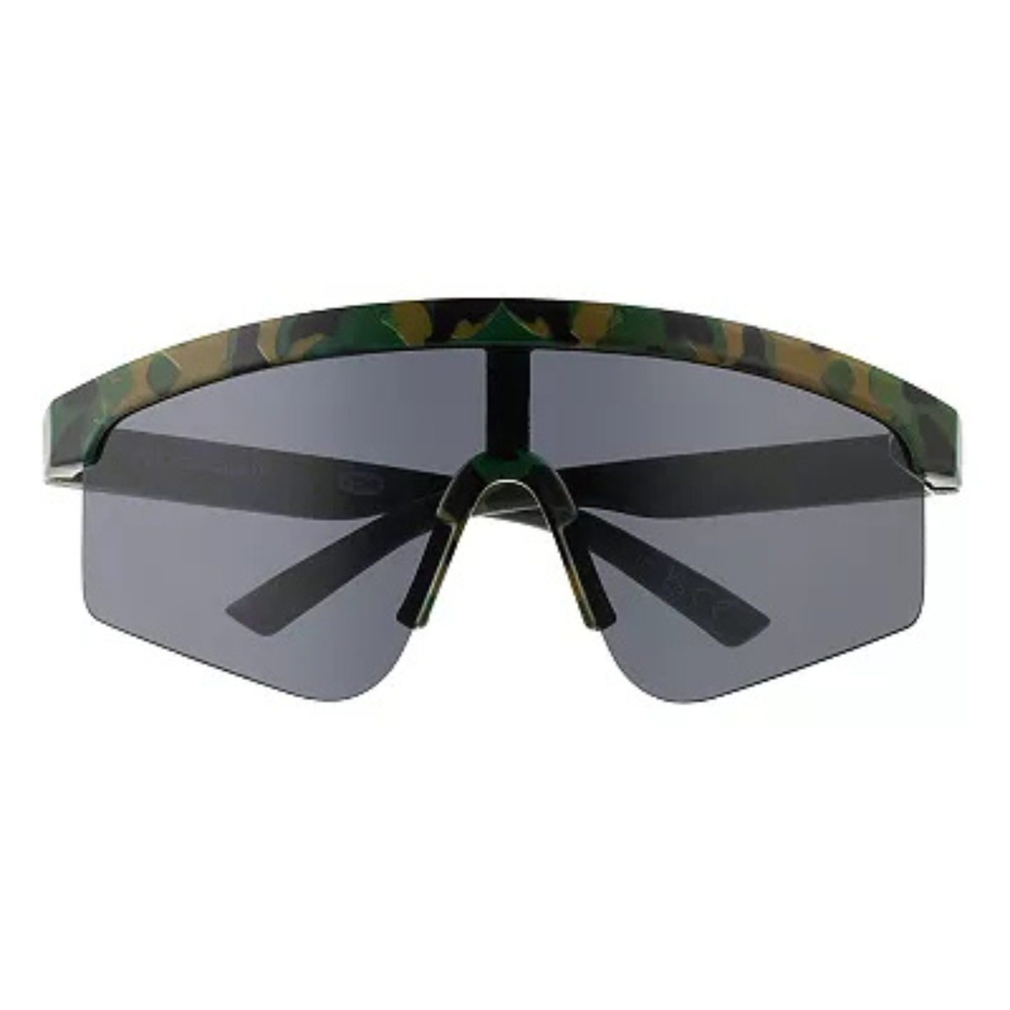 Men’s Cali Blue Patterned Plastic Shield Sunglasses