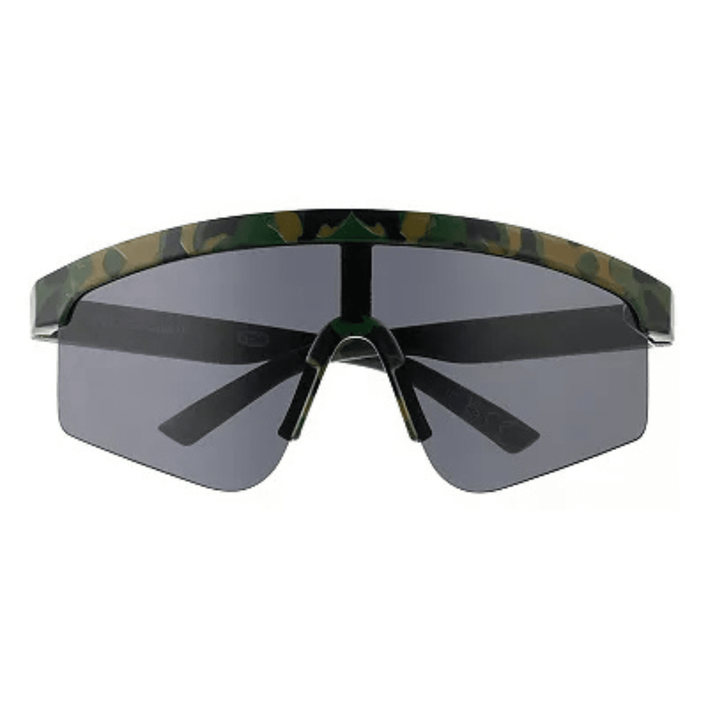 Men’s Cali Blue Patterned Plastic Shield Sunglasses - COLO