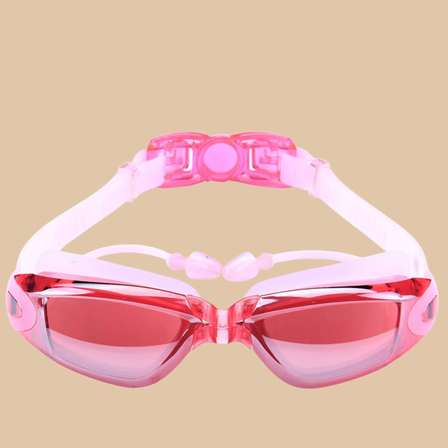 Pink Kids Swim Goggles with Ear Plugs – Anti Fog, UV Protection - COLO