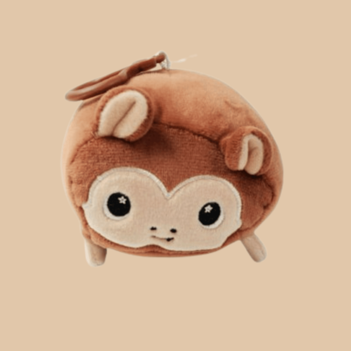 Squish Moosh Plush Sanitizer Holder Keychain Chunky the Monkey - COLO