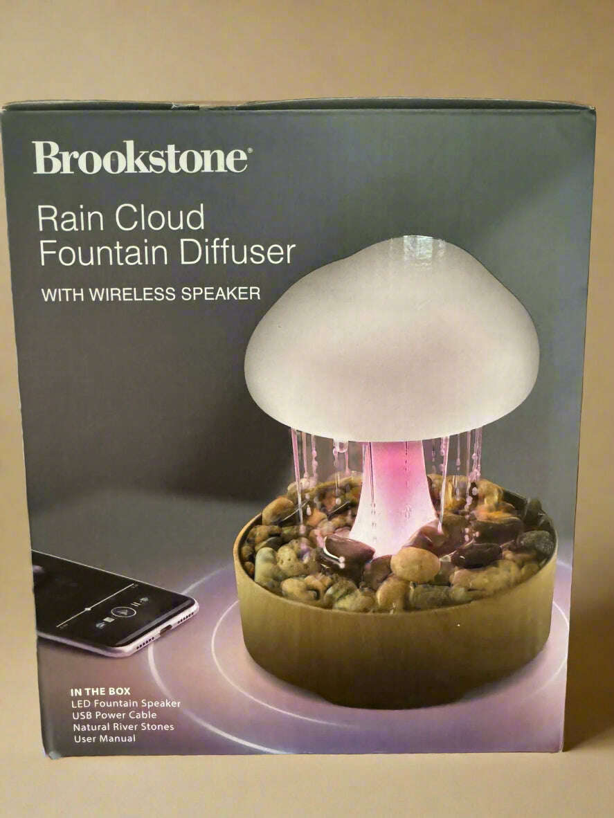 Brookstone Rain Cloud Fountain Diffuser - COLO
