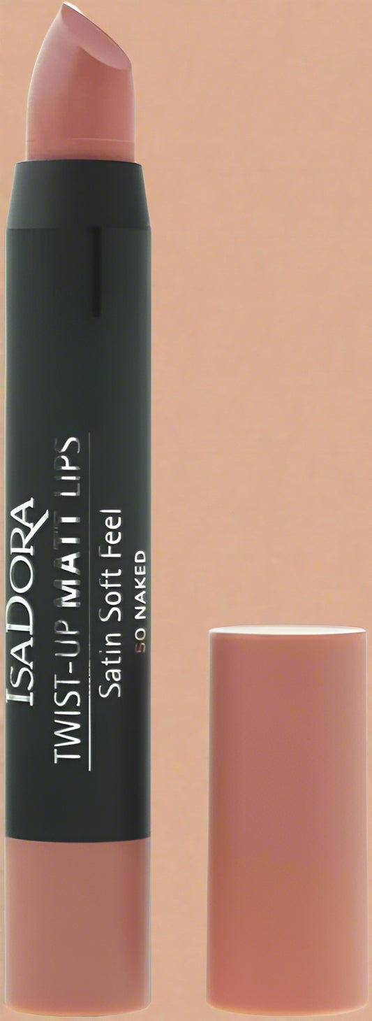 Isadora Twist-Up Matt Lips Satin Soft Feel – 50 Naked
