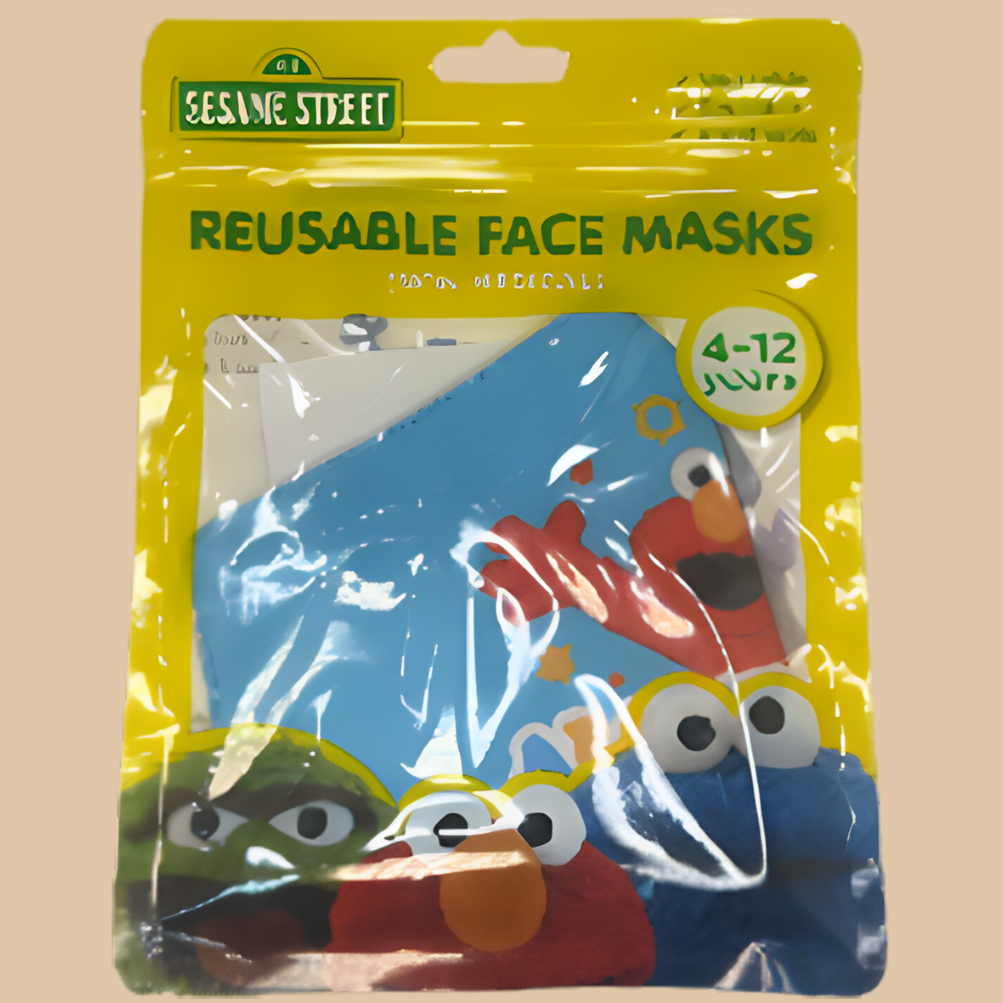 Kids Sesame Street Blue Elmo Reusable Face Mask - COLO