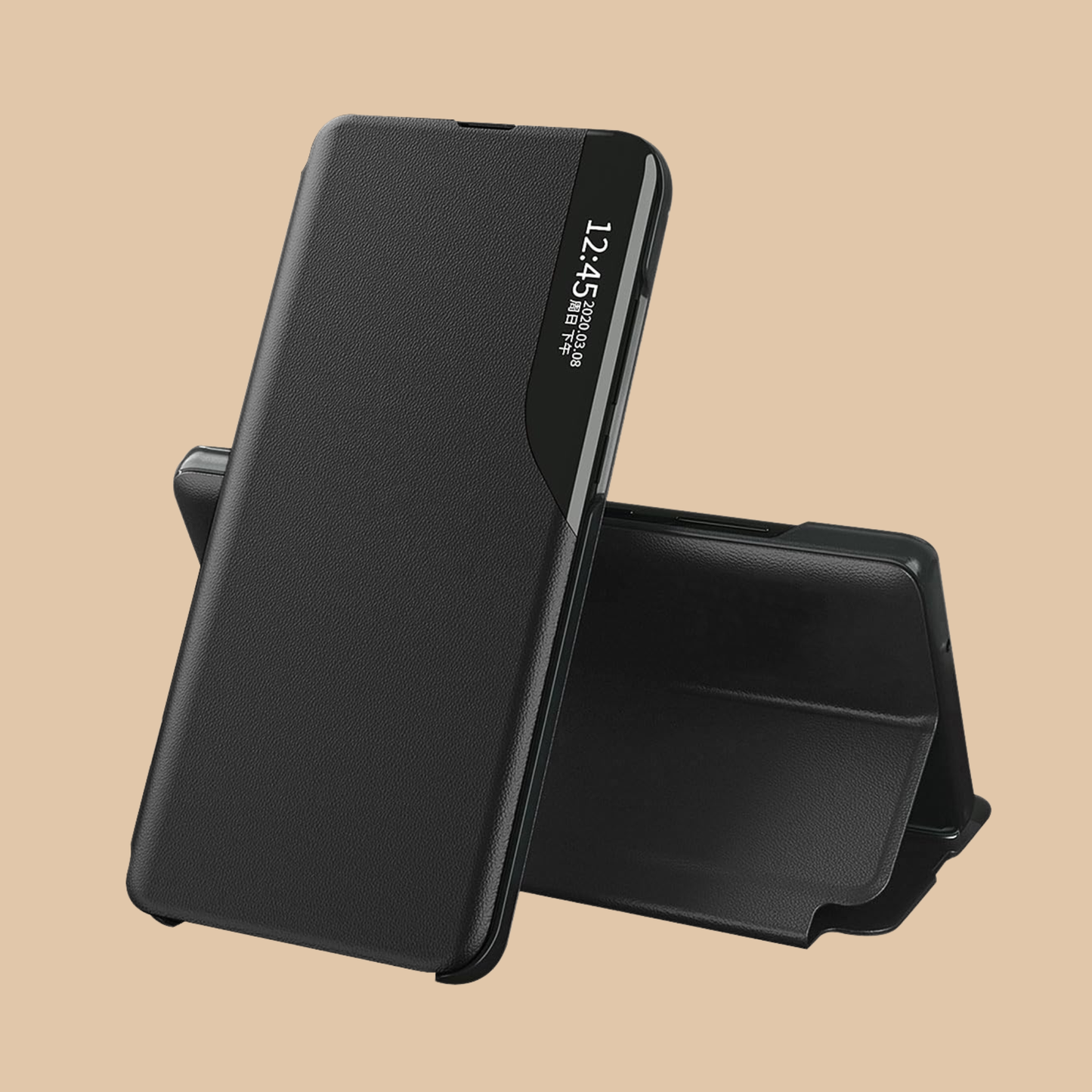 Flip S-View Case Cover For Samsung Galaxy S9 Black