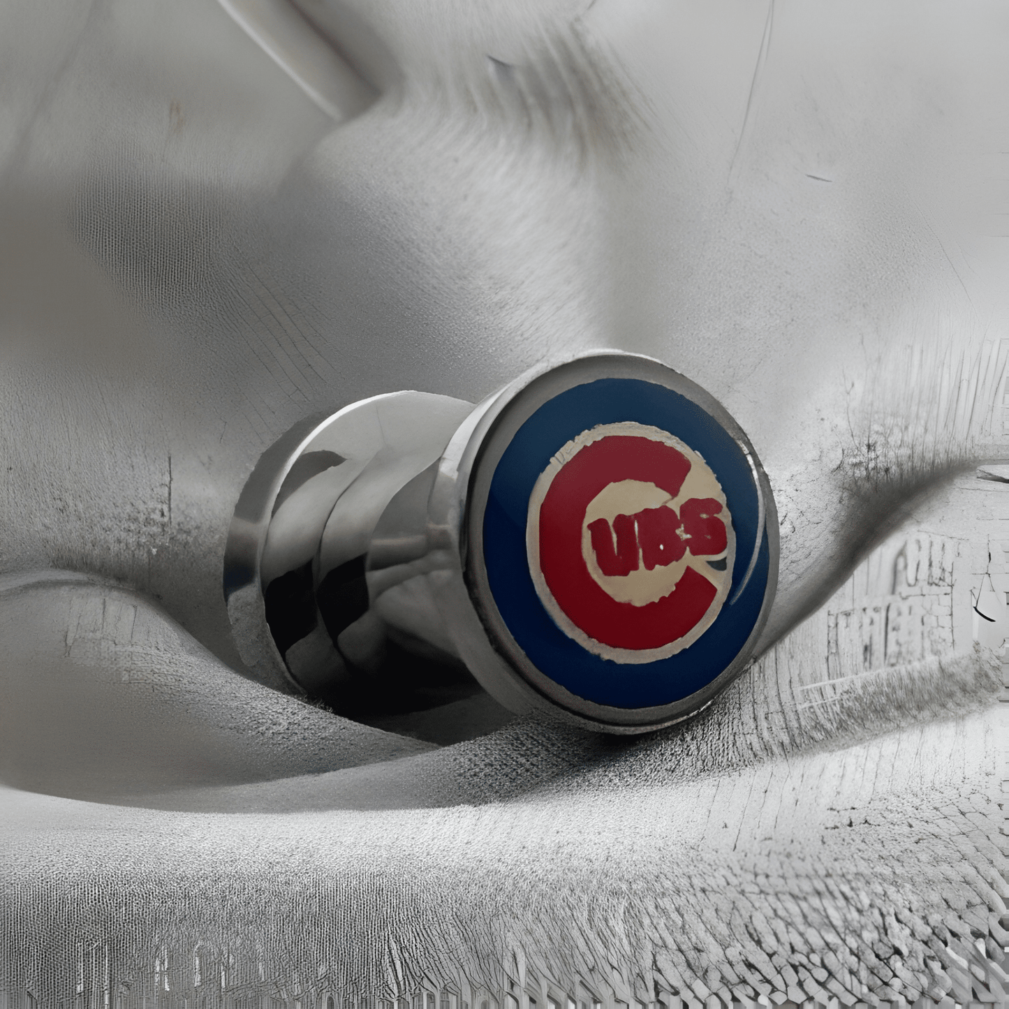 MLB Chicago Cubs Screw-On Surgical Steel 2G Gauge 6mm Ear Plugs Licensed - COLO
