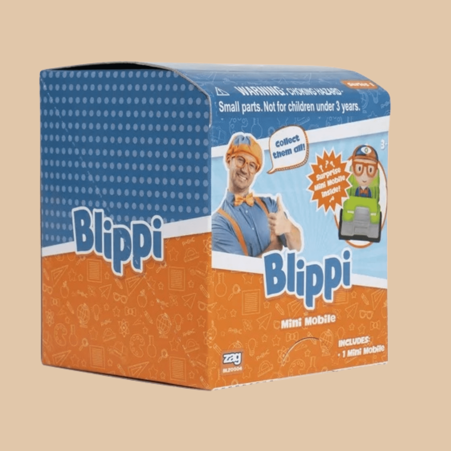 Blippi Mini Mobile Blind Figure Box - New - COLO