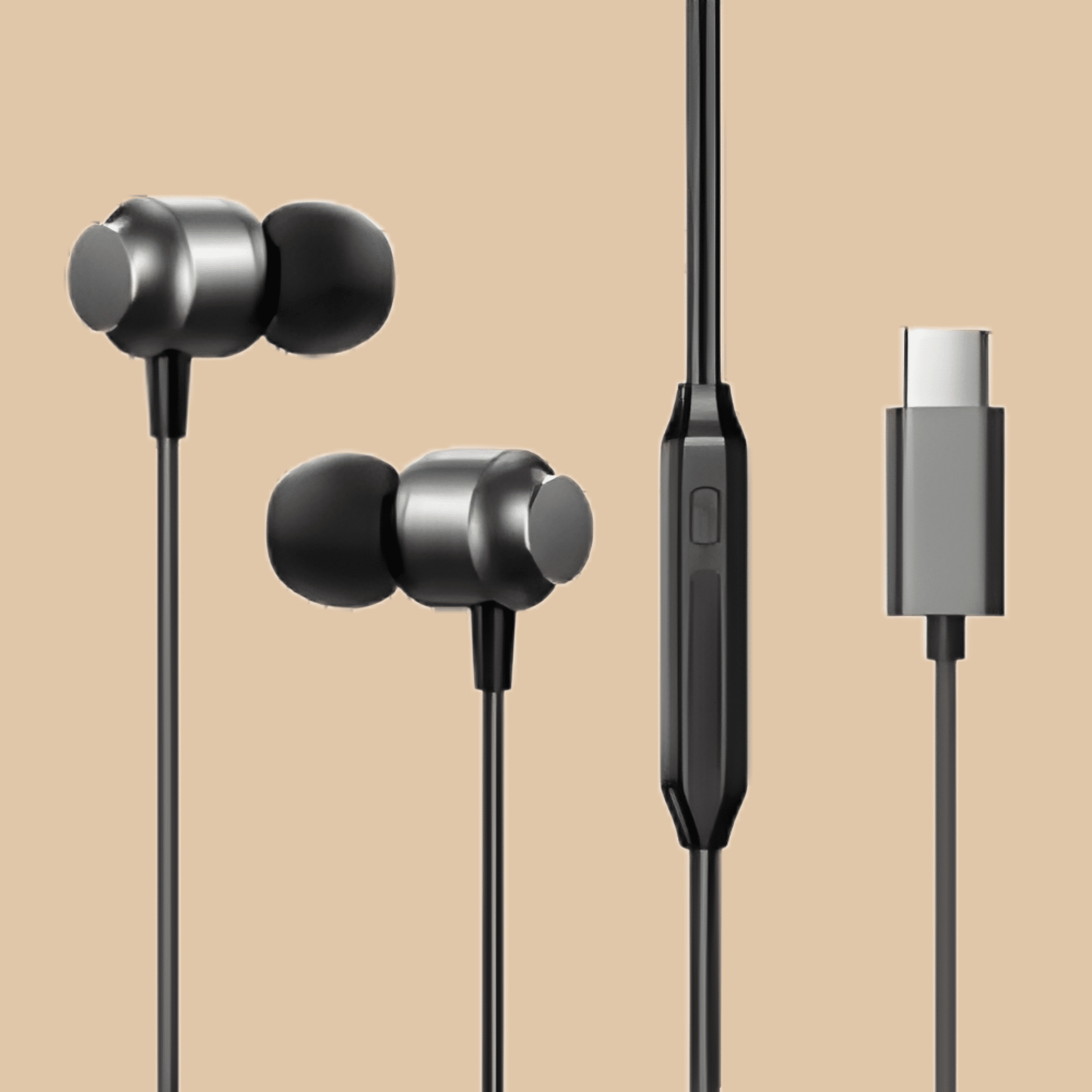 TEZO PC04D Active Noise Cancelling Type-C Earphones - COLO