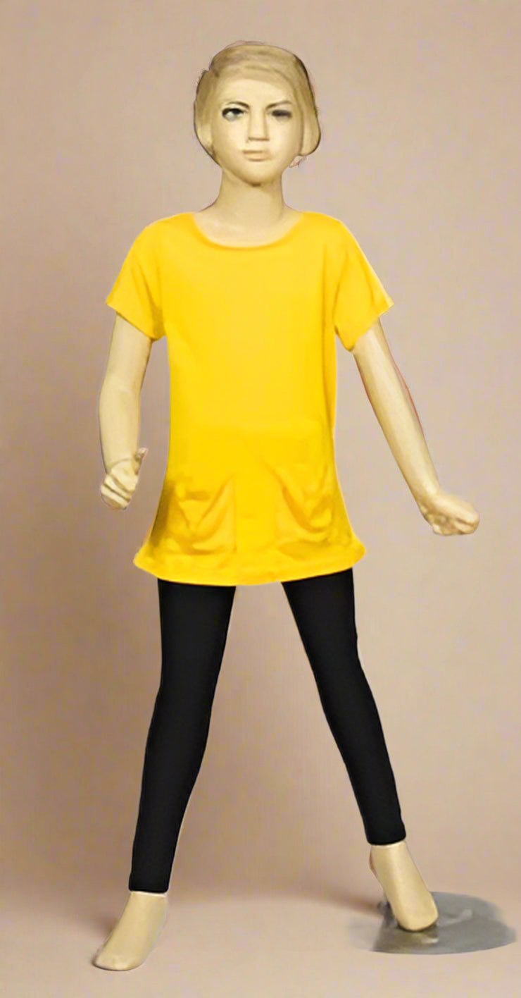 Girls' Tunic with 2 Pockets – 100% Cotton Comfort