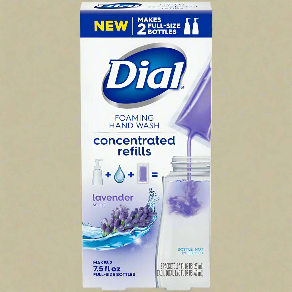 Dial Foaming Hand Wash Concentrated Refill Lavender-scented 2 Pack 1.68 Fl Oz - COLO