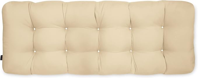 Classic Accessories Patio Bench Cushion, Soft Beige, 48”W