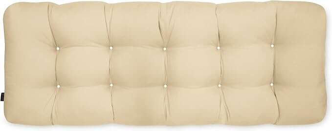Classic Accessories Patio Bench Cushion, Soft Beige, 48”W - COLO