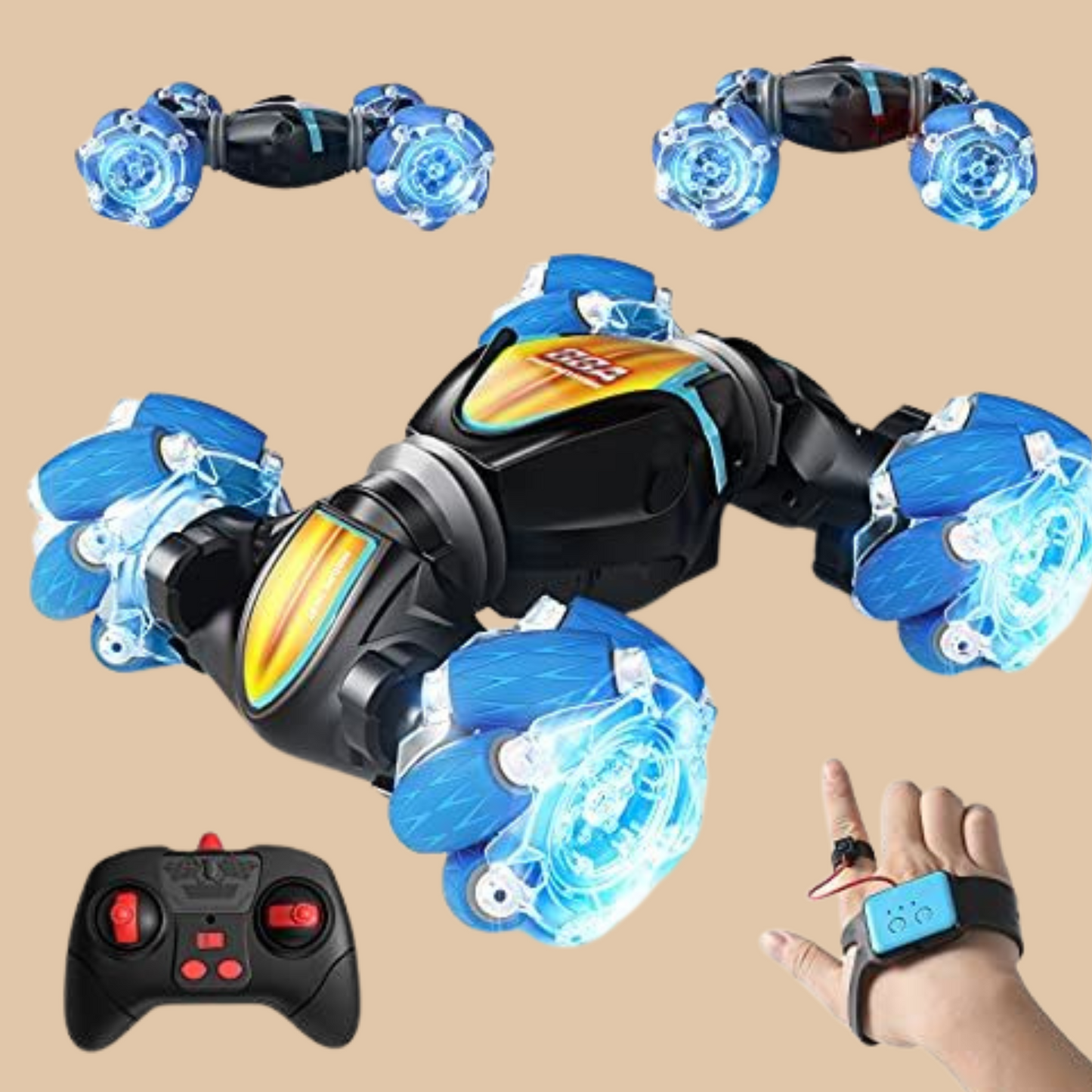 HST RC Worm Stunt Drift 4WD Car – Color Blue - COLO