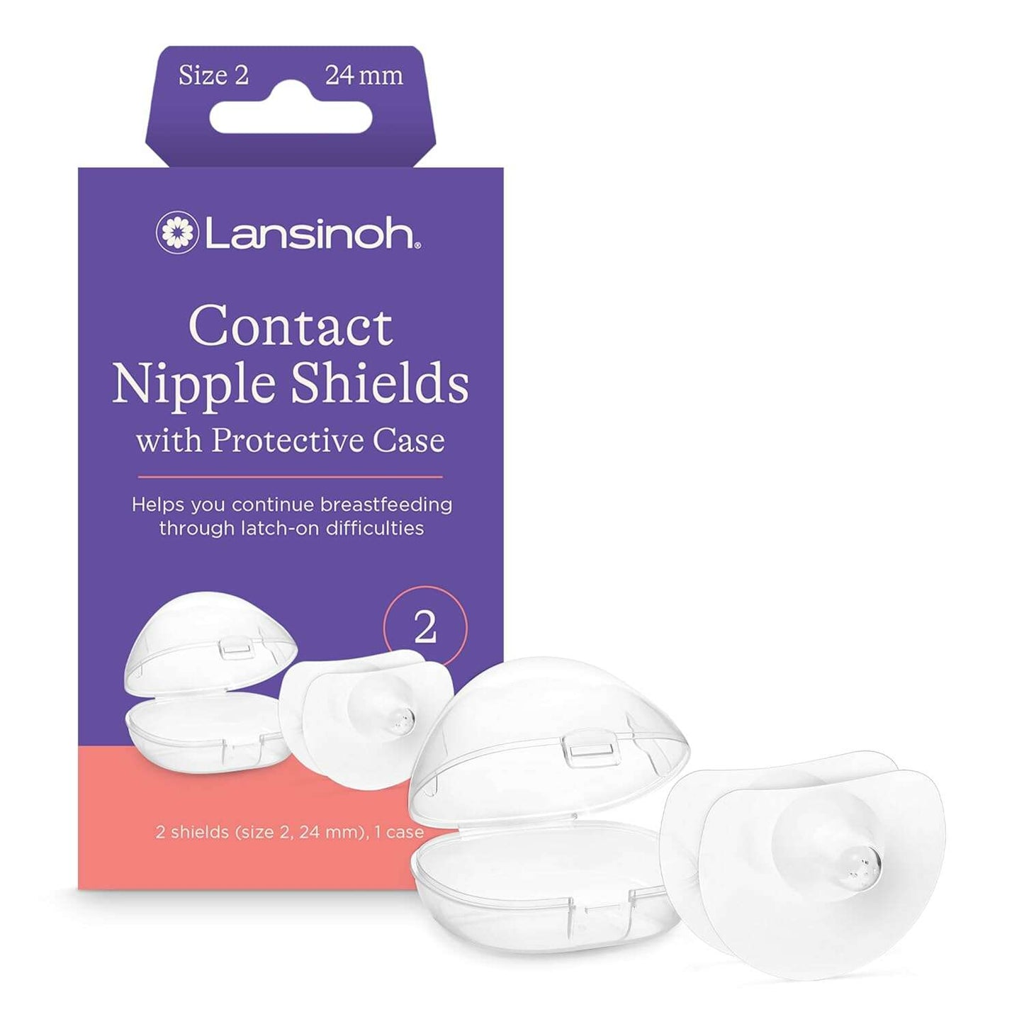 Lansinoh Nipple Shield 2-Pack (24mm) - COLO