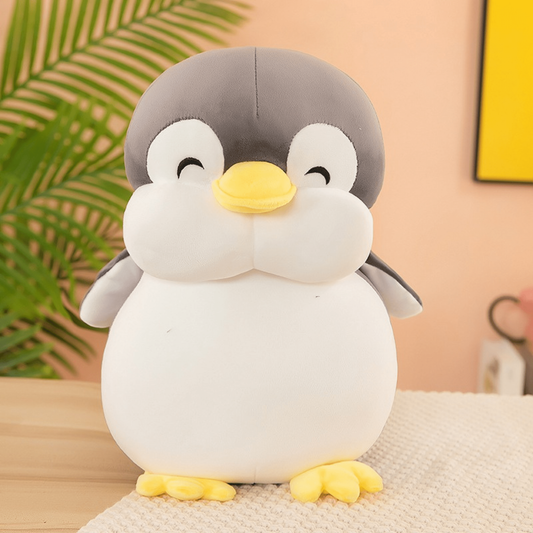 Black, Yellow & White Penguin Plush Toy – Soft Stuffed Animal 15" - COLO