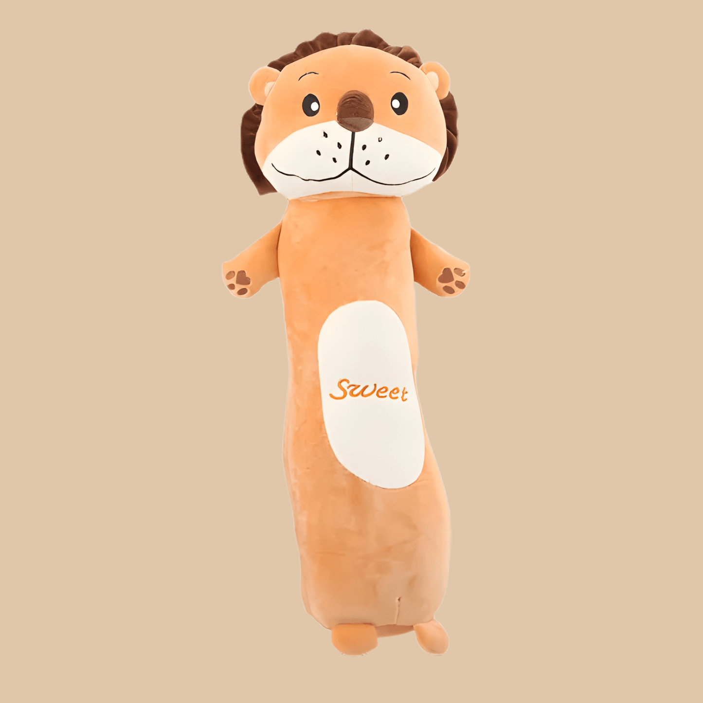 Lion Plush Toy Pillow – Long Style Soft Stuffed Animal (10"–14") - COLO
