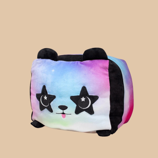 Moosh Moosh Plus Star Black and Purple Squish Pillow Stuffed 8" x 10" - COLO