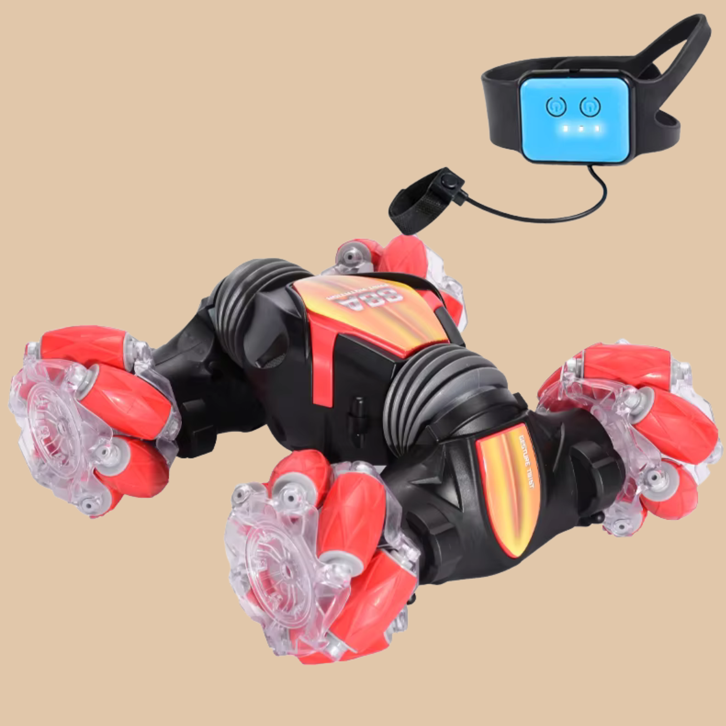 HST RC Worm Stunt Drift 4WD Car – Color Red