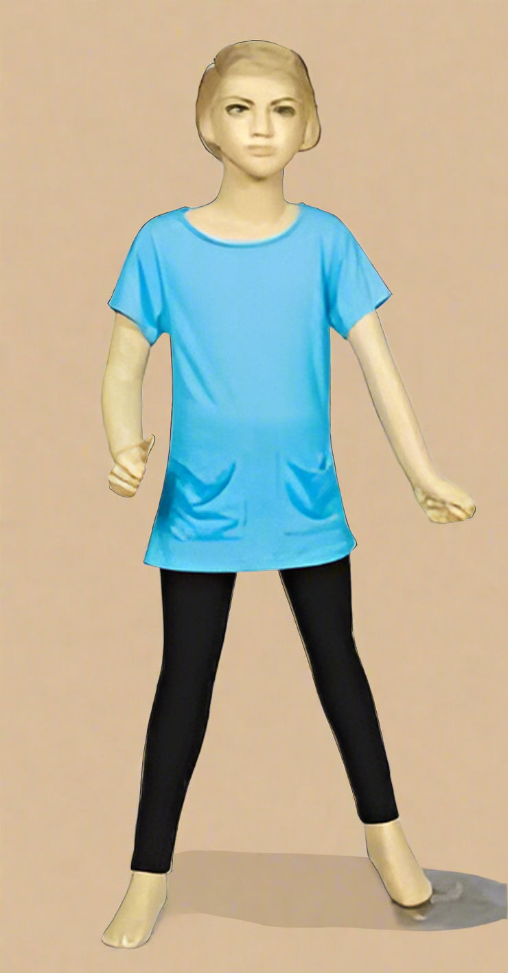 Girls' Tunic with 2 Pockets – 100% Cotton Comfort