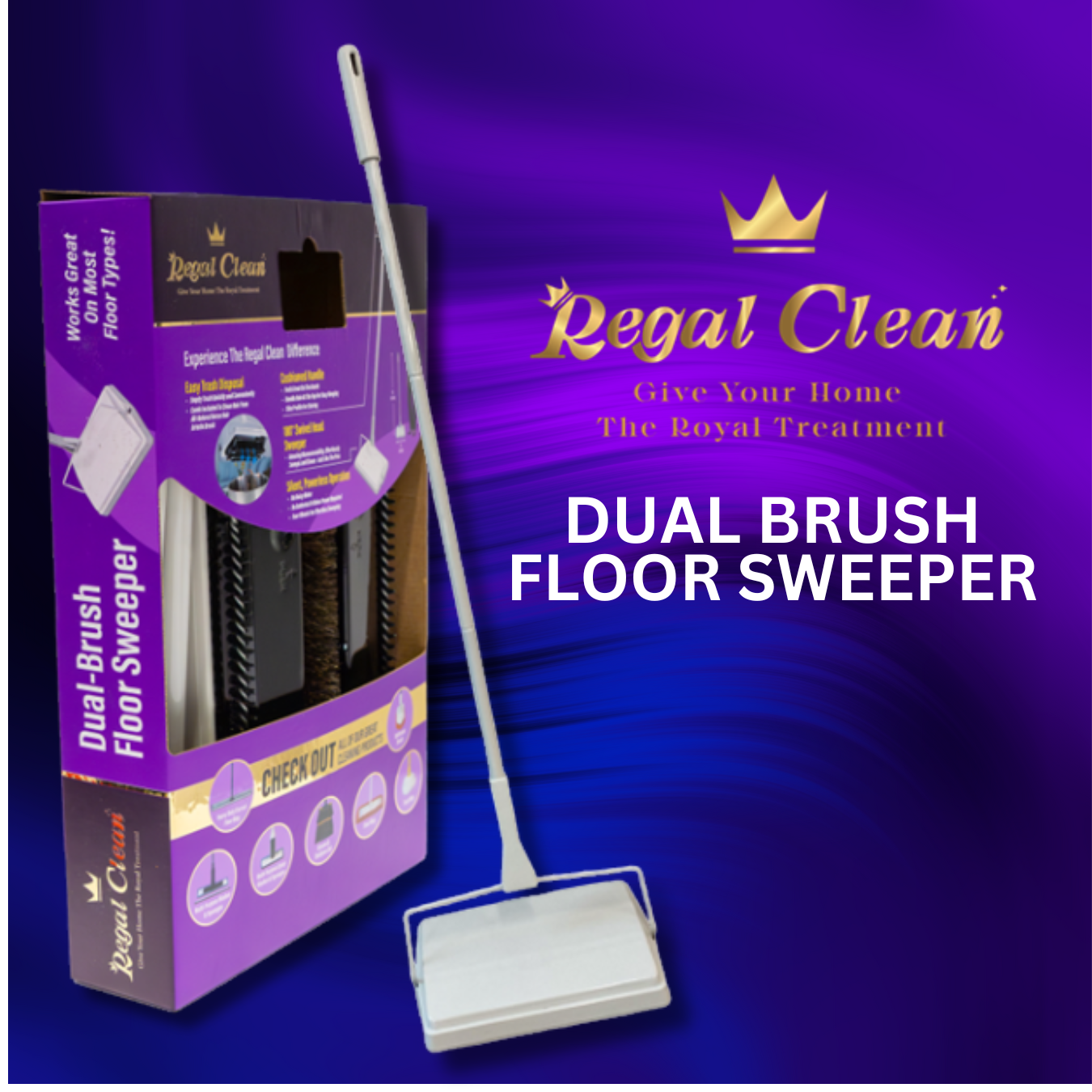 Regal Clean Dual Brush Sweeper