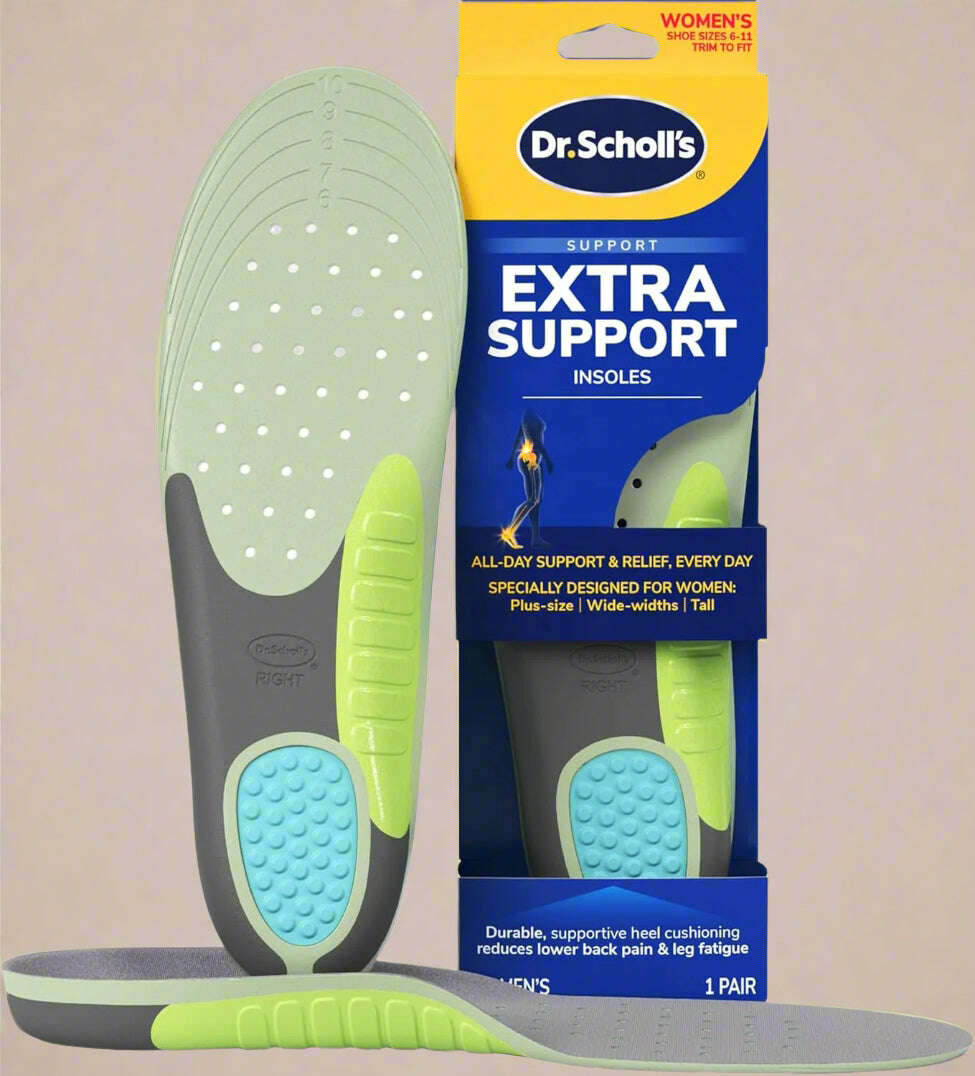 Dr. Scholl's Extra Support Trim to Fit Inserts Insoles for Women - Size 6-11 - 1 pair - COLO