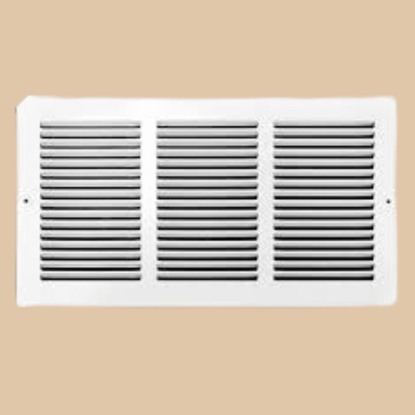 18x6 Inch Steel Return Air Grille (White) - COLO