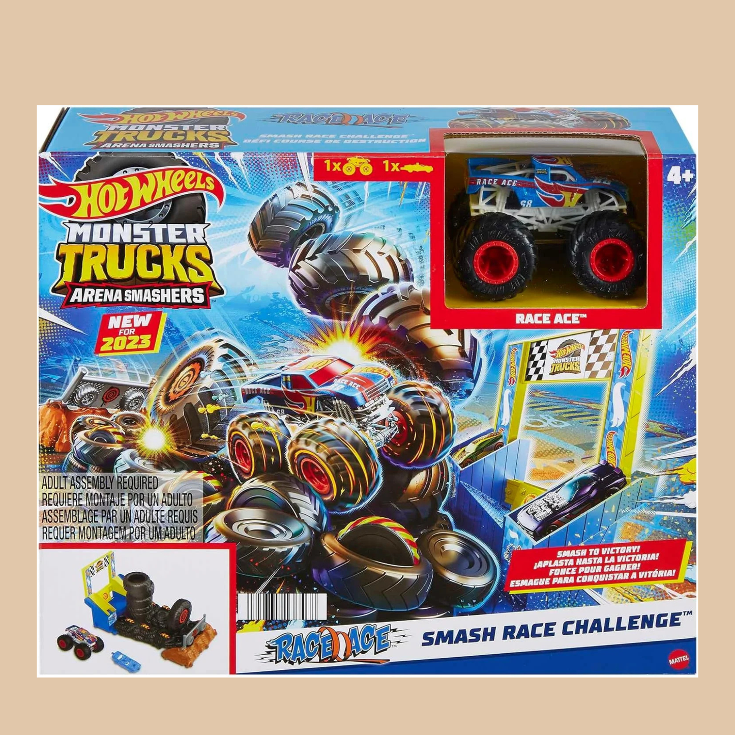 Mattel Hot Wheels Monster Trucks Arena Smashers - COLO