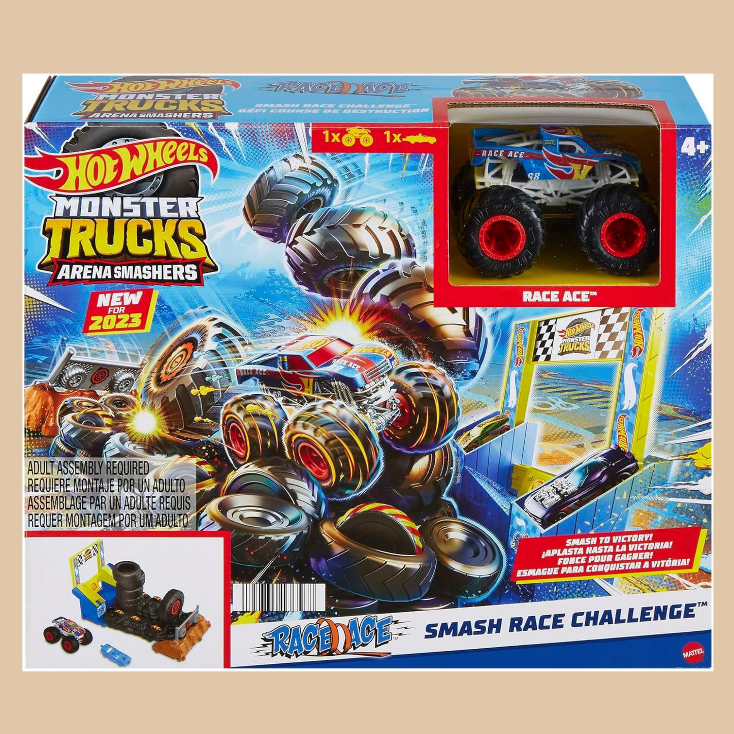Mattel Hot Wheels Monster Trucks Arena Smashers V2 - COLO