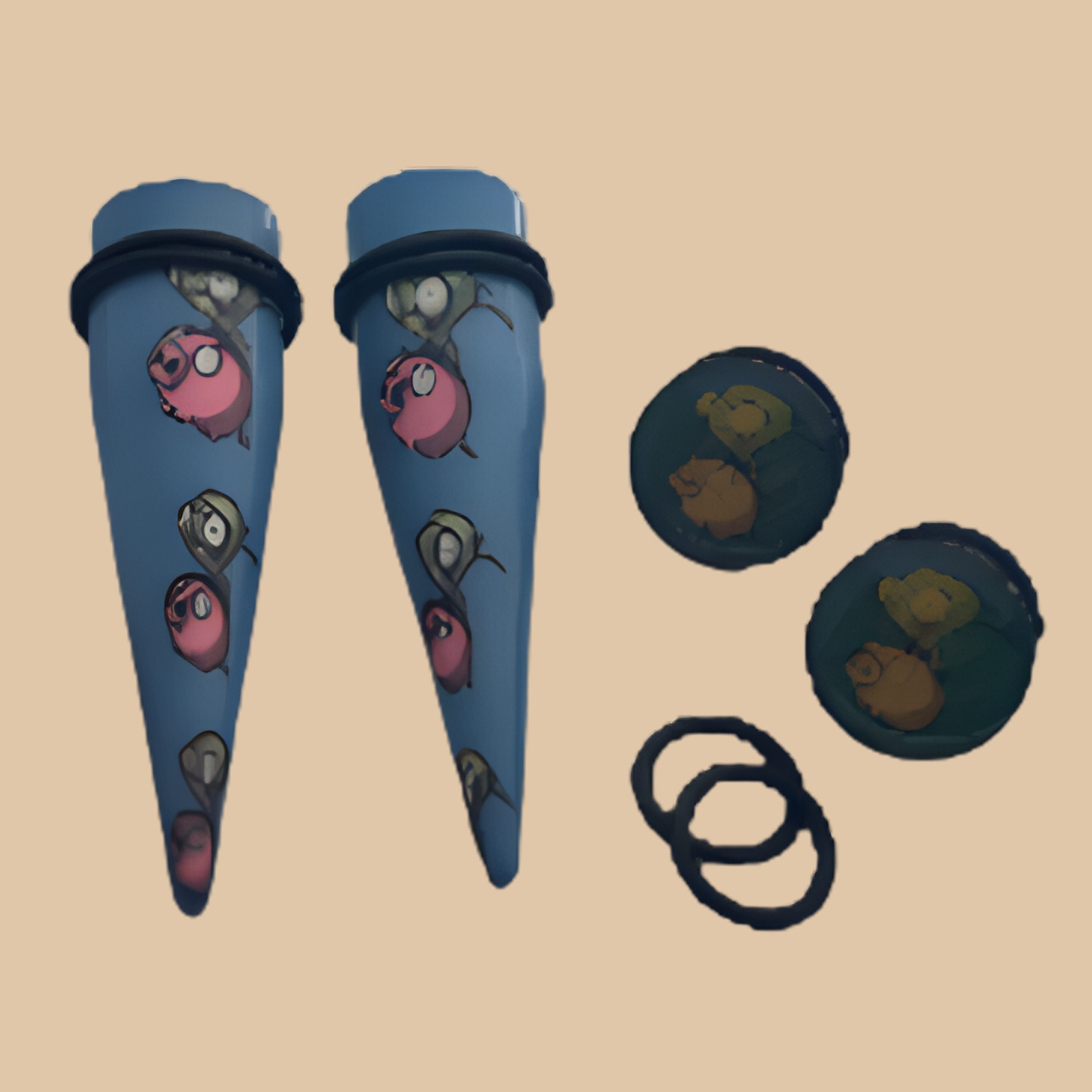 Invader ZIM Body Jewelry OG Blue Extra Thick