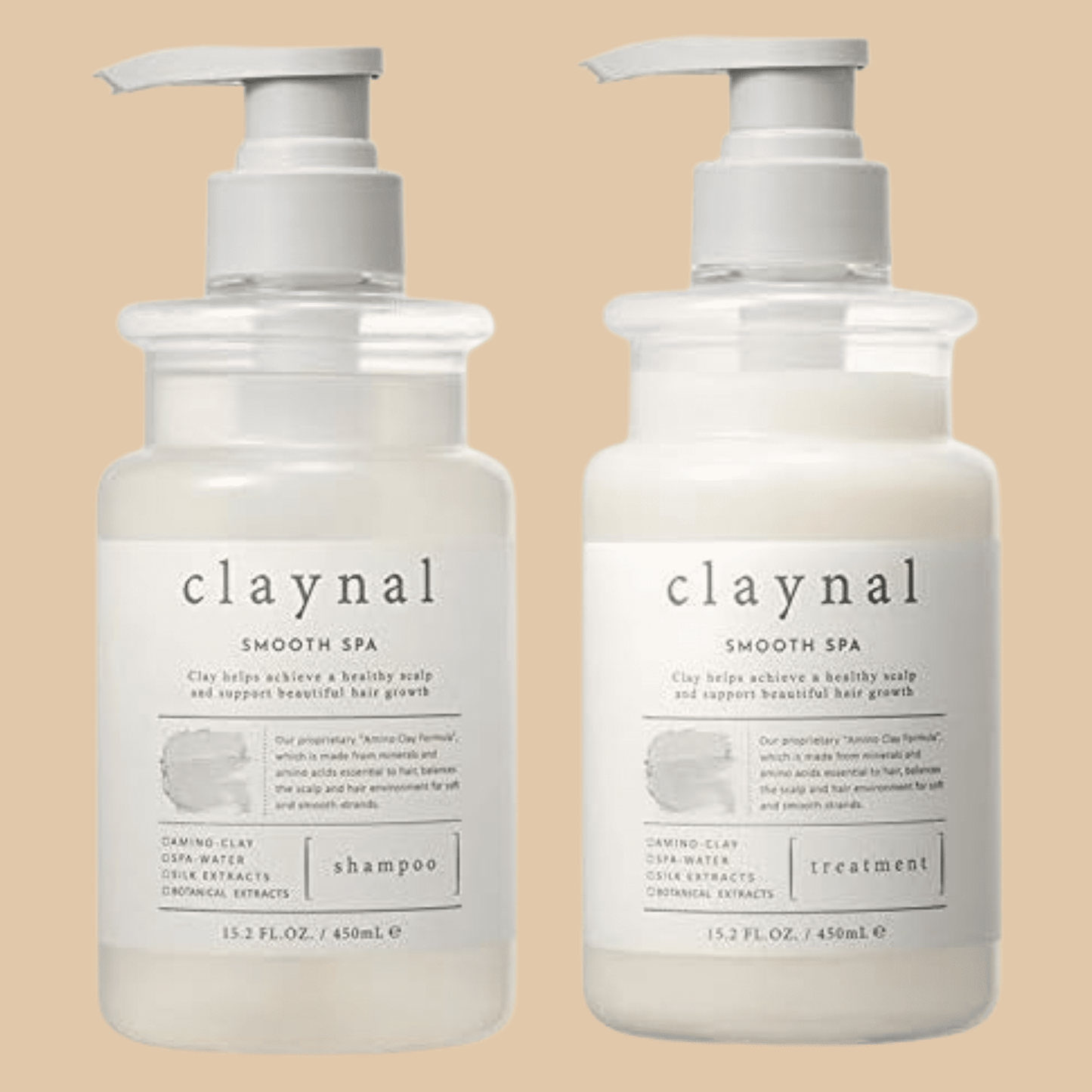 Claynal Smooth SPA Shampoo and Treatment 15.2 fl oz 450ml - COLO