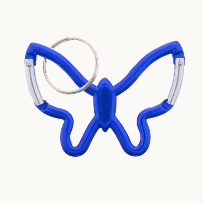 Planet Butterfly Double-Sided Key Clip – Fuchsia