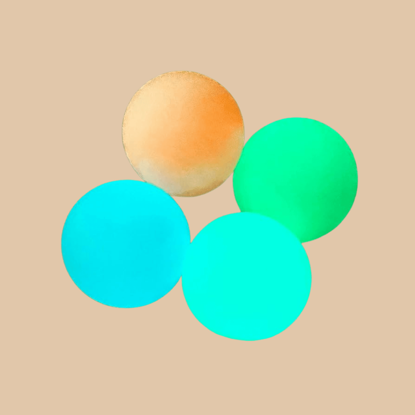 5pcs Party Favor Glow in the Dark Sticky Ceiling Balls - COLO