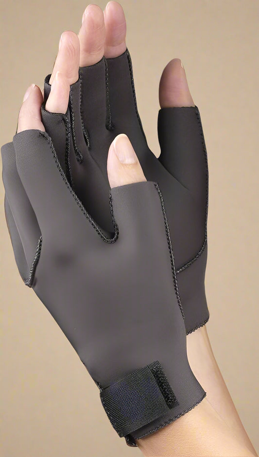 OTC Premium Support Arthritis Gloves – Therapeutic Compression for Hands (1 Pair, Black)