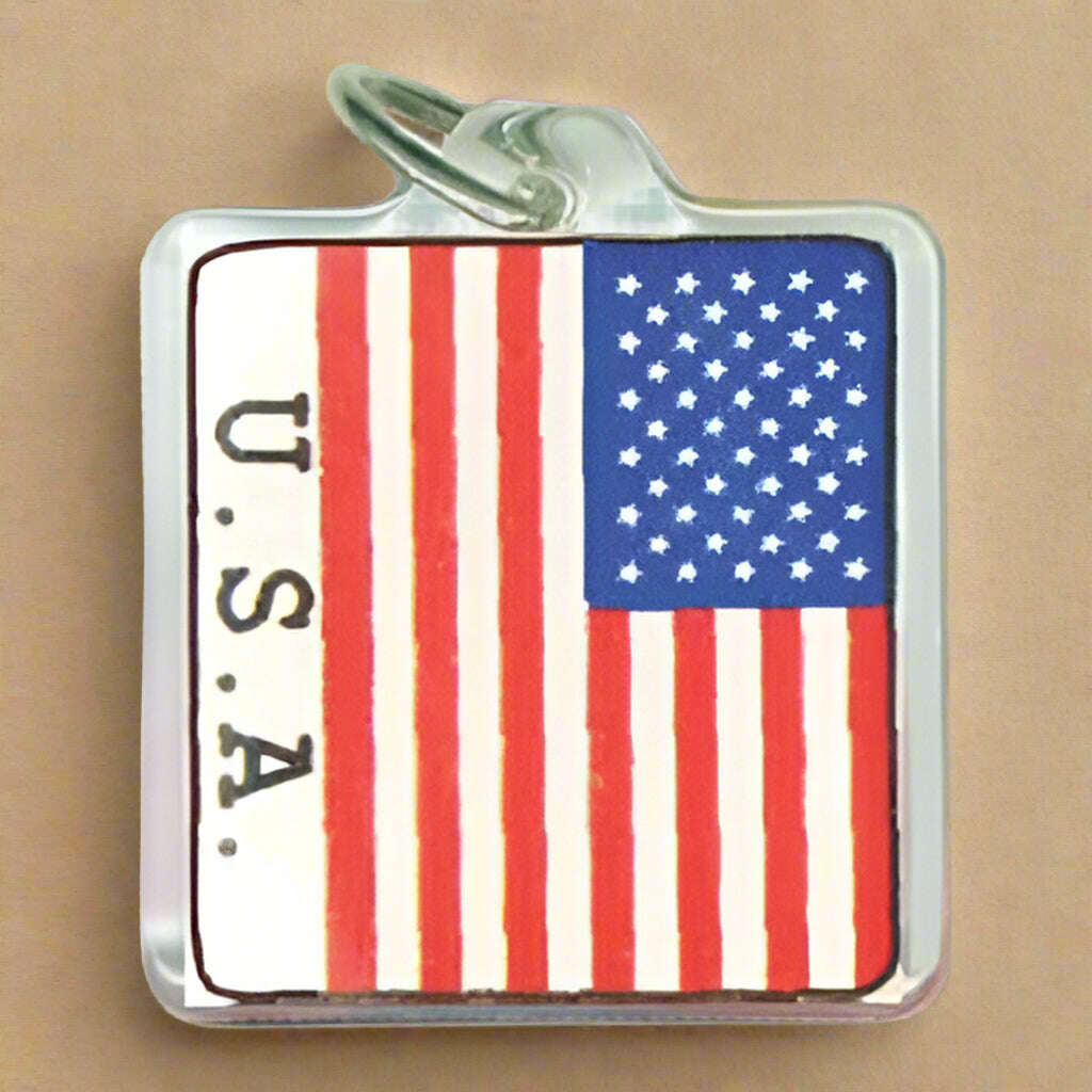 USA Flag Acrylic Keychain - COLO