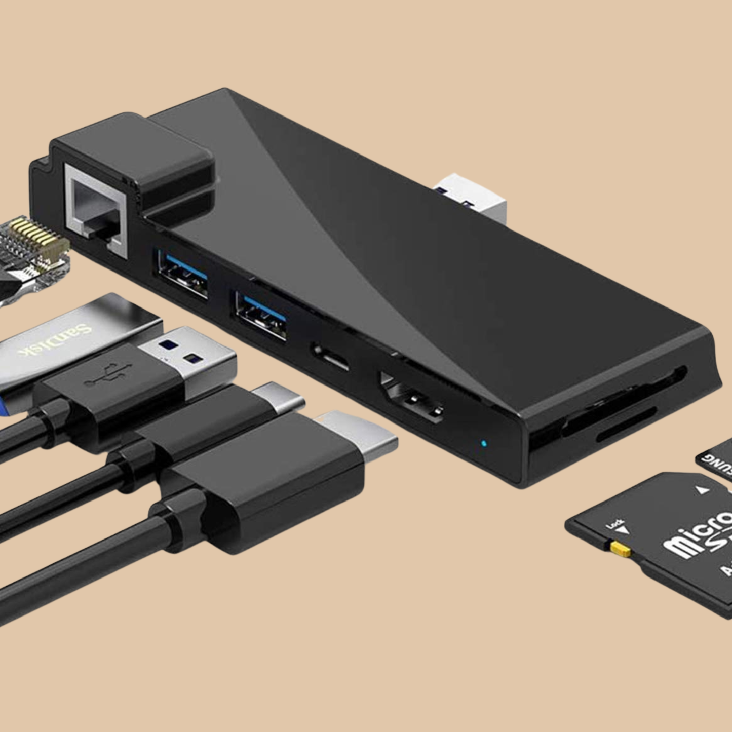 USB-C Docking Station with HDMI & Ethernet