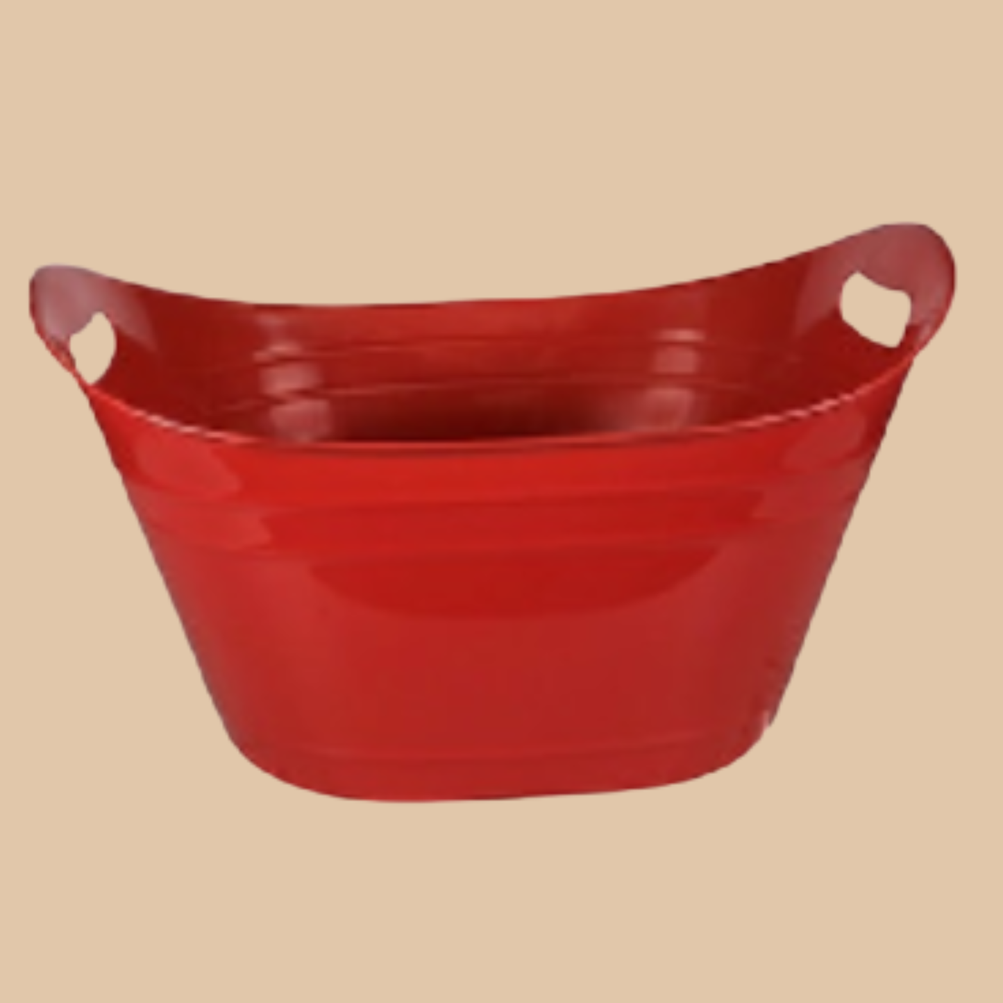 Oval Tub with Handle Red - Extra Large