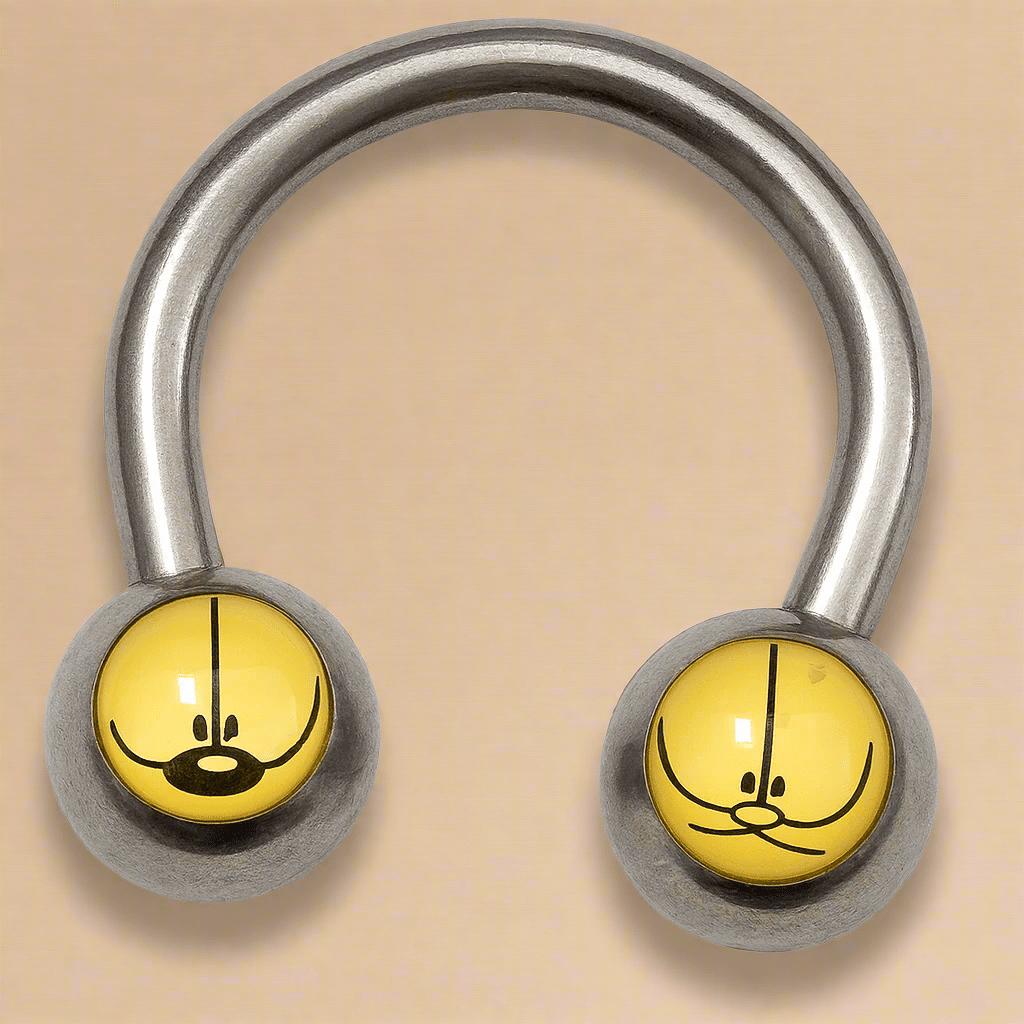 Garfield Horseshoe Hoop Nose Ring - COLO