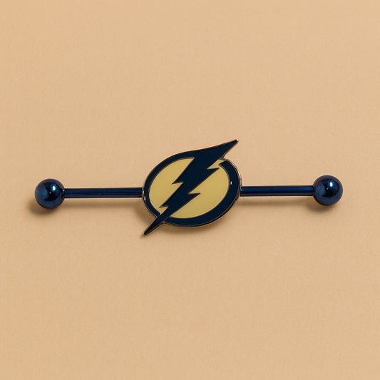 Tampa Bay Lightning blue stainless steel ear bars