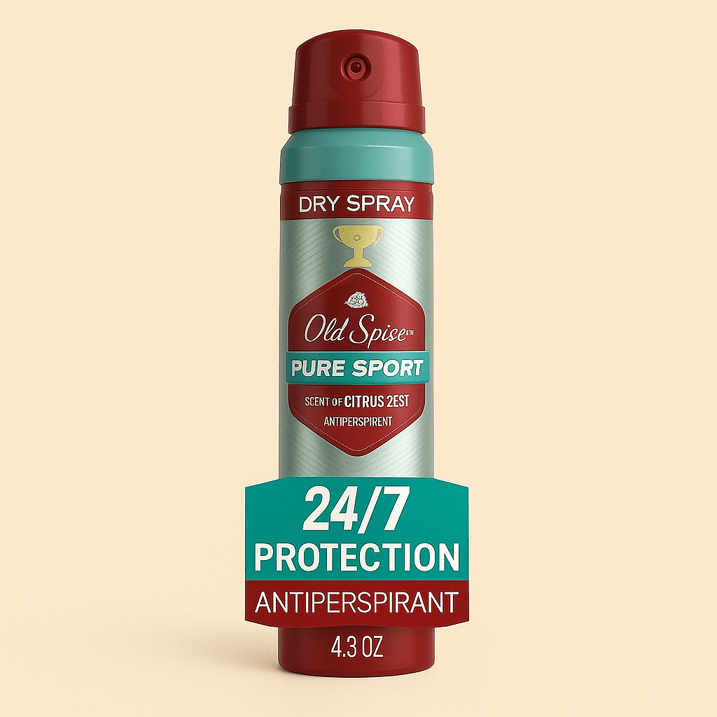 Old Spice Invisible Dry Spray for Men – Pure Sport Plus (4.3 oz) - COLO