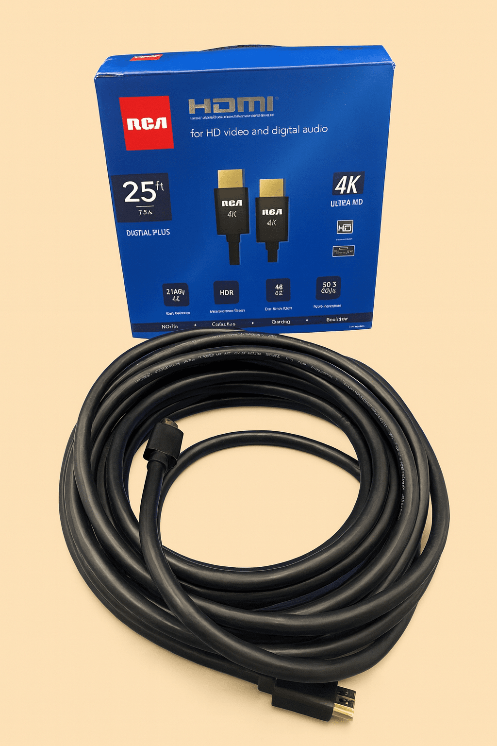 RCA 25ft Black 4K HDMI Cable – DH25HHEV - COLO