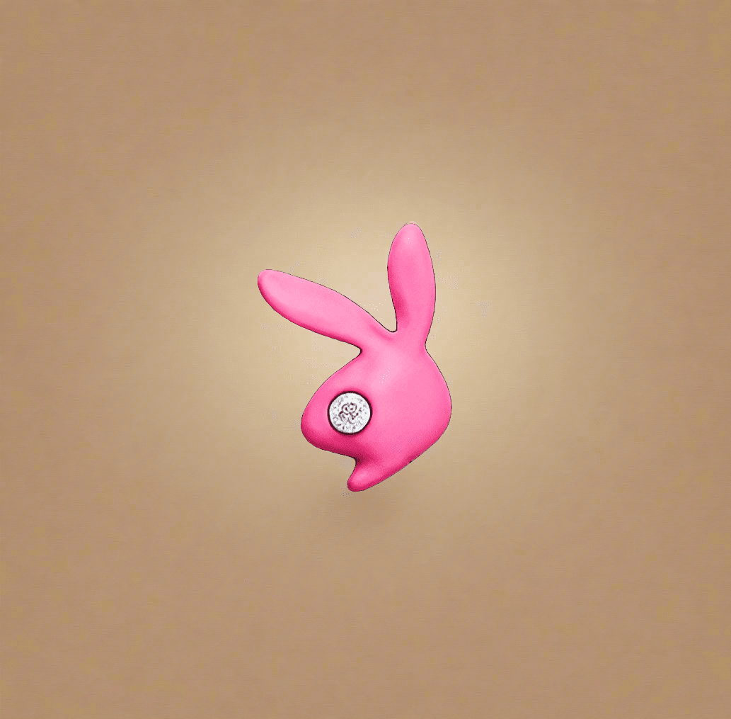 Playboy Nose Stud – Pink Stainless Steel with Crystal Bunny Accent - COLO