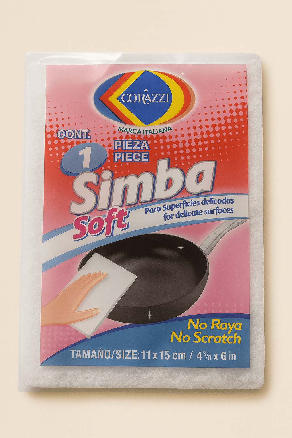 Corazzi Simba Soft Sponge – 3 Pack for Delicate Surfaces - COLO