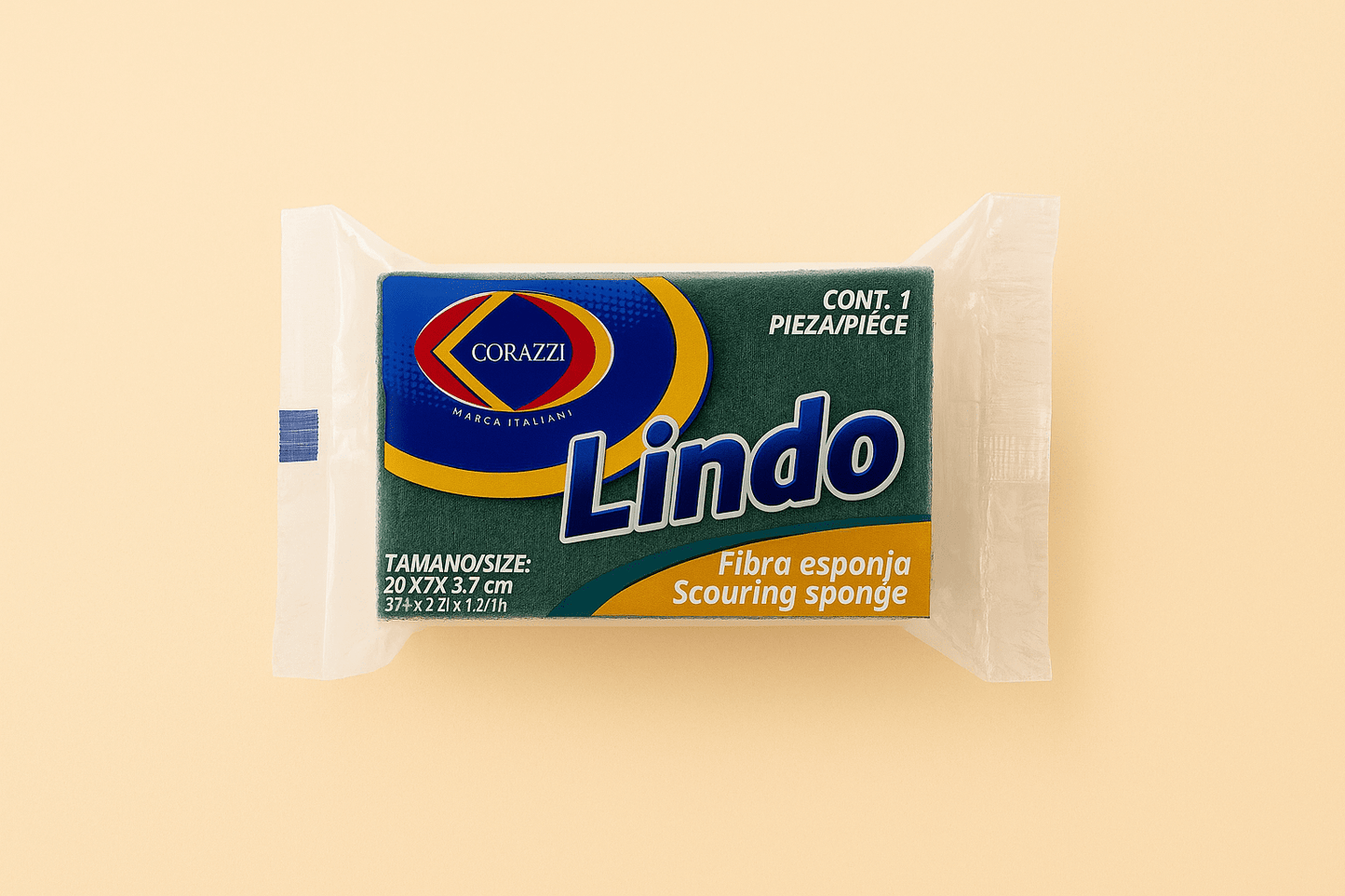 Corazzi Lindo Fibra Esponja – Scouring Sponge - COLO