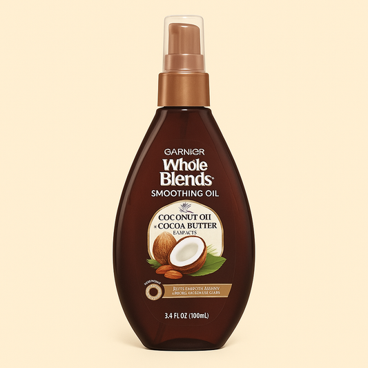 Garnier Whole Blends Smoothing Oil – Coconut Oil & Cocoa Butter (3.4 fl oz)