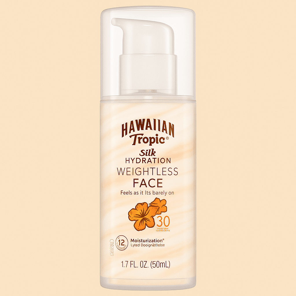 Hawaiian Tropic Silk Hydration Weightless Face Sunscreen Lotion – SPF 30 (1.7 oz) - COLO