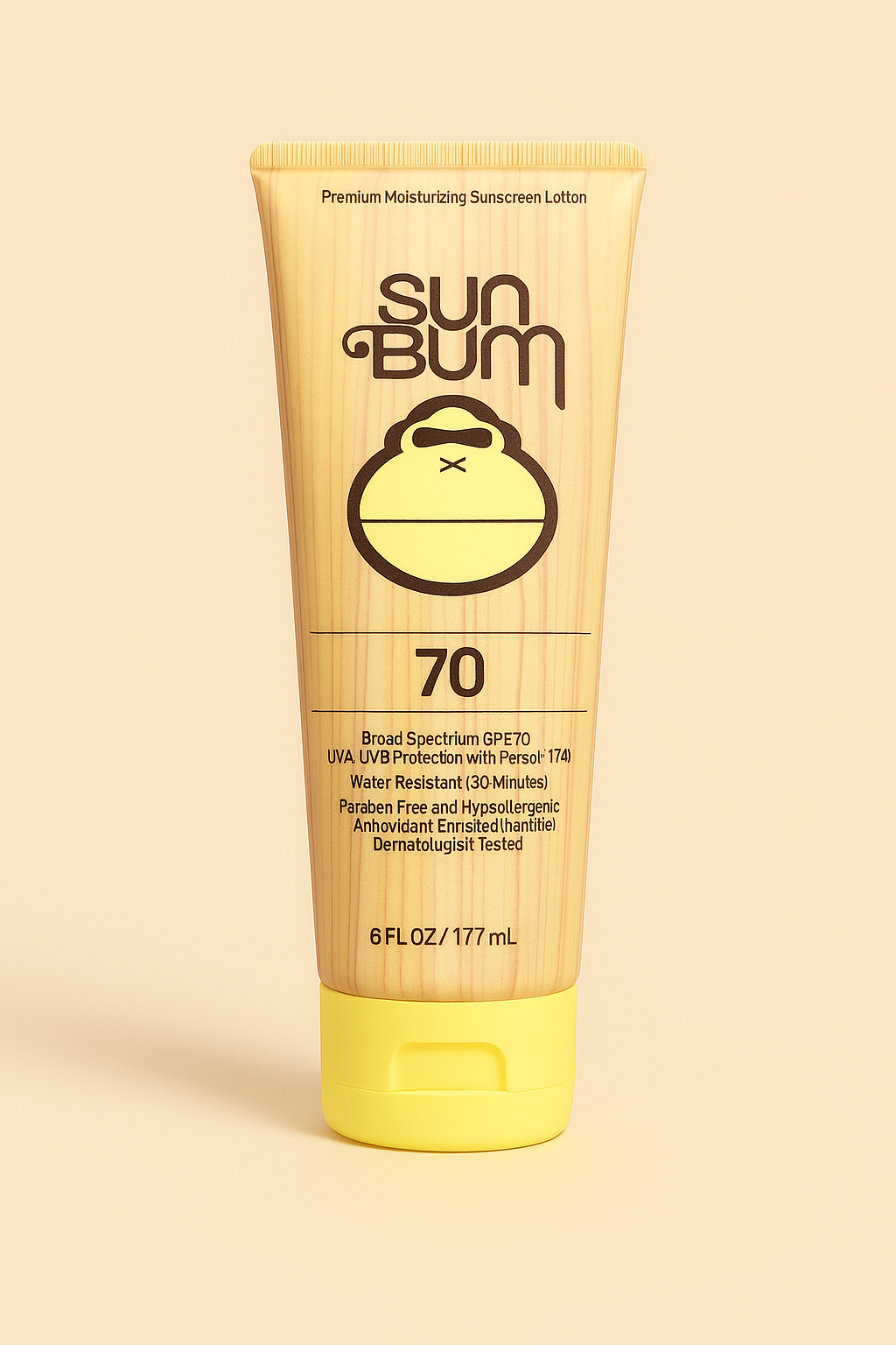 Sun Bum Original Sunscreen Lotion – SPF 70 (6 fl oz / 177 mL)