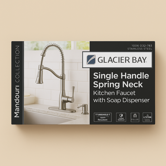 Glacier Bay Mandouri Spring Neck Kitchen Faucet