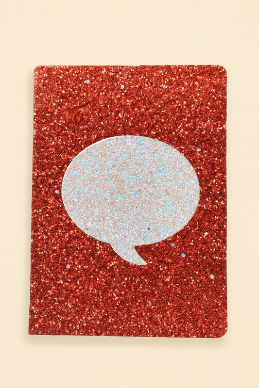 Markings Sparkle Blank Journal – 200 Pages, 6" x 8.25"