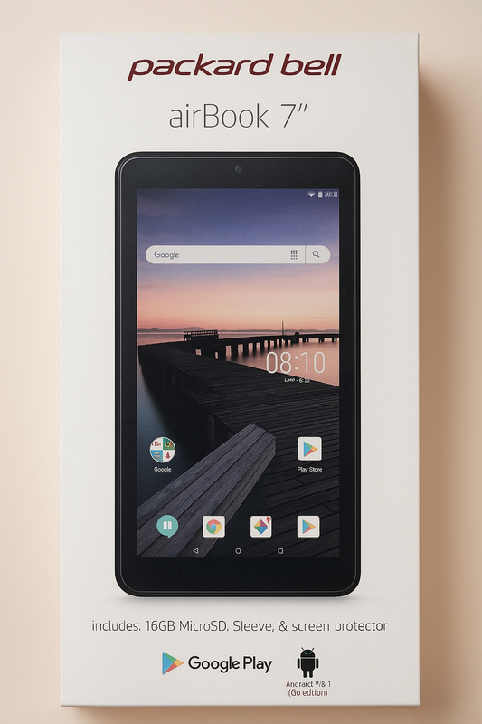 Packard Bell Airbook 7" Tablet – Android 8.1 Oreo (Go Edition) Model M7500