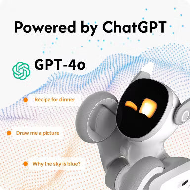 Loona Robot Pet Dog ChatGPT-4o Smart AI-Powered Companion Voice & Gesture Control, Real-Time Interaction Robotics Toys for Kids, Home Monitoring