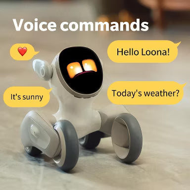 Loona Robot Pet Dog ChatGPT-4o Smart AI-Powered Companion Voice & Gesture Control, Real-Time Interaction Robotics Toys for Kids, Home Monitoring